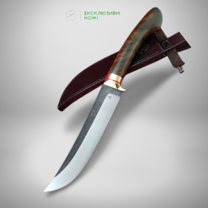КОЧІВНИК ексклюзивний ніж ручної роботи майстра студії RUSLAN KNIVES, купити замовити в Україні (Сталь N690™ 61 HRC)
